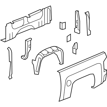 Chevy 15294334 Side Panel Assembly