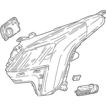 Cadillac 84469440 Headlamp Assembly