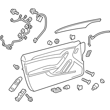 Cadillac 20790343 Door Trim Panel