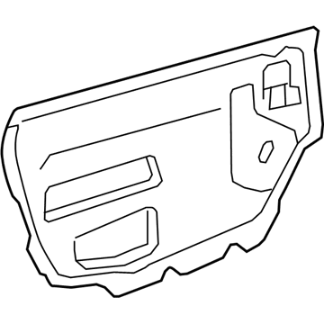 GM 22774500 Deflector, Front Side Door Water