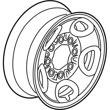 Chevy 9595396 Wheel, Steel