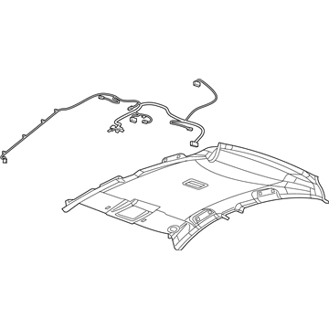 GM 84026961 Console Assembly, Roof *Light Ash Gear