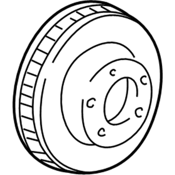 1999 Chevy C1500 Suburban Brake Disc - 12547510