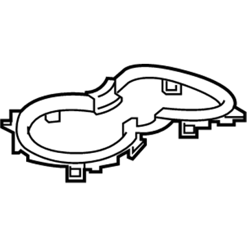 GM 85128388 PLATE-F/FLR CNSL CUP HLDR OPG TR *GALVANO SILVV