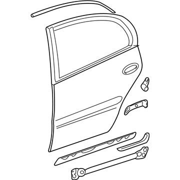 GM 15949965 Door Assembly, Rear Side (Rh)