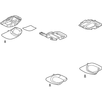 GM 10447482 Console Assembly, Roof *Oak