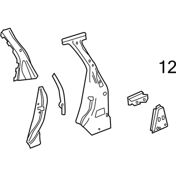 GM 20832000 Reinforcement Assembly, Body Lock Pillar