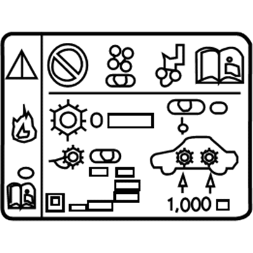 GMC 84468778 Fan Label