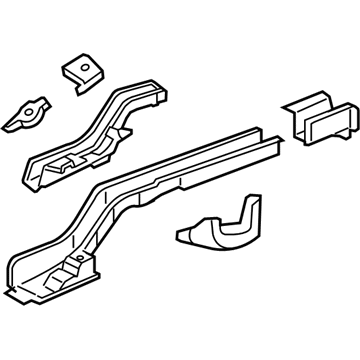 GM 25819142 Rail Assembly, Rear Compartment Floor Panel