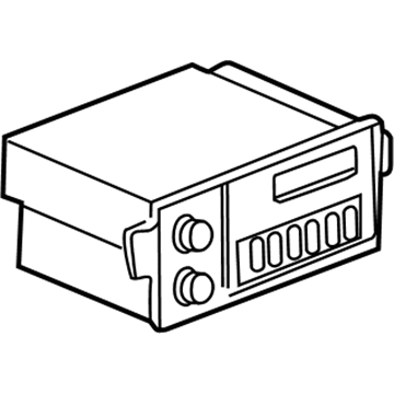 GM 10346320 Radio Assembly, Amplitude Modulation/Frequency Modulation Stereo & Clock & Audio Disc