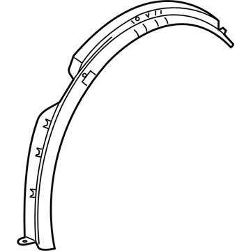 GM 23315197 Molding Assembly, Front Wheel Opening Front