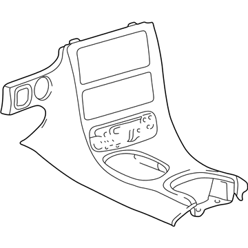 GM 10407815 Plate Assembly, Instrument Panel Accessory Trim *Black