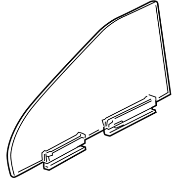 Pontiac 92177509 Door Glass