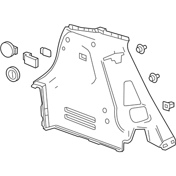 GM 42595934 Panel Assembly, Quarter Lower Rear Trim *Dark Galvanie