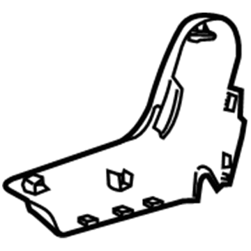 GM 23451990 Cover, Rear Seat Hinge Finish *Shale