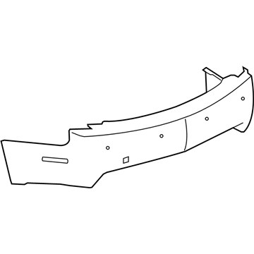 GM 15896230 Rear Primered Bumper Cover