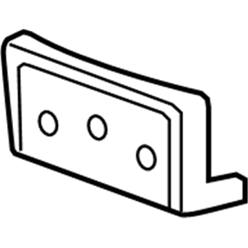 Chevy 15823714 License Bracket