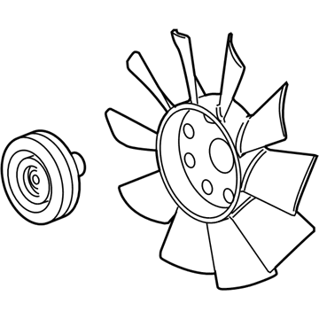 Cadillac 19353836 Fan Assembly