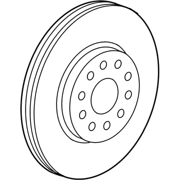 GM 13515905 Front Brake Rotor (Machine)