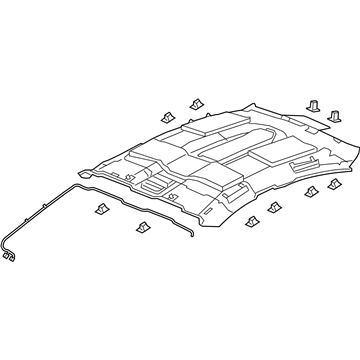 GM 92286974 Panel Assembly, Headlining Trim *Titanium