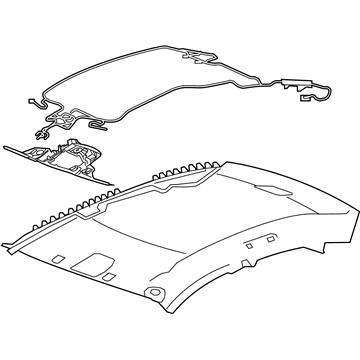 GM 22789277 Panel Assembly, Headlining Trim *Light Ttnum