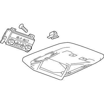 GM 23207334 Console Assembly, Roof Rear *Shale