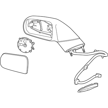 2015 Chevy Corvette Side View Mirrors - 22961818