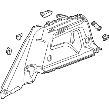 GM 84910817 Panel Assembly, Qtr Lwr Rr Tr *Black