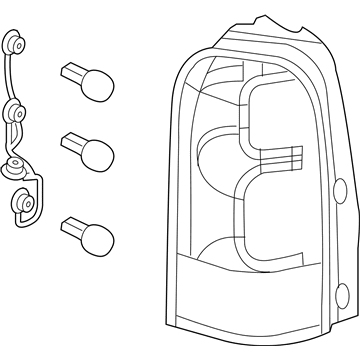 Saturn 15787132 Tail Lamp Assembly