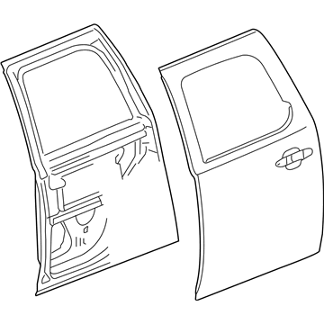 GM 22892603 Door Assembly, Rear Side (Lh)