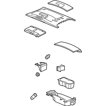 GM 25785711 Console Assembly, Front Floor Upper *Light Eucalypts