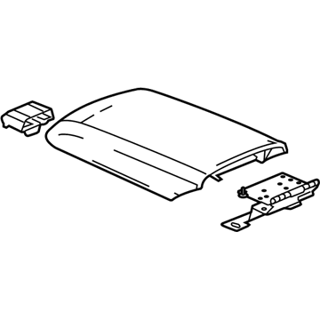 GM 19149484 Door Asm,Front Floor Console Compartment (W/ Armrest) *Cashmere