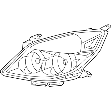 Saturn 25854634 Headlamp Assembly