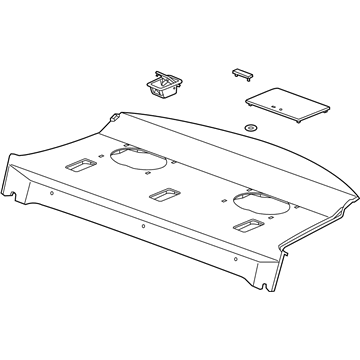 GM 13343773 Panel Assembly, Rear Window Trim Finish *Neutral