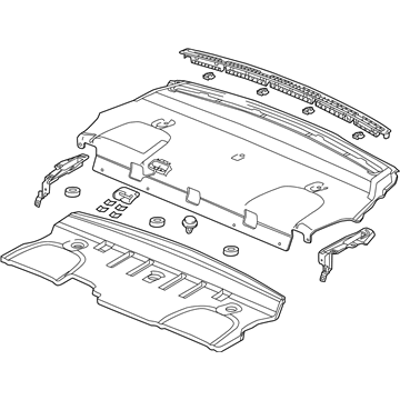 Chevy 92264583 Package Tray Trim