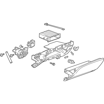 GM 84024422 Compartment Assembly, Instrument Panel *Shale