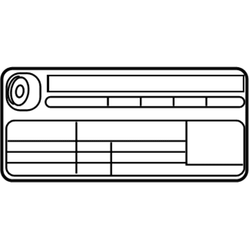 Hummer 19206430 Tire Info Label