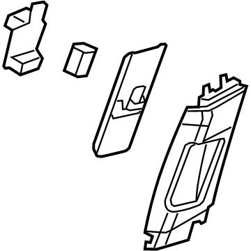 Buick 23208049 Upper Center Pillar Trim
