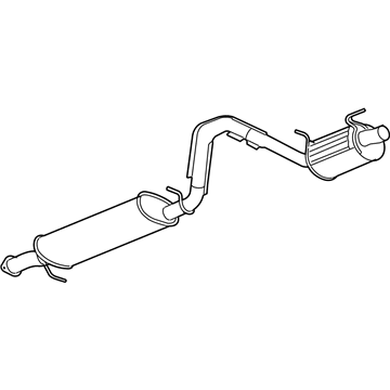 Chevy 25839185 Muffler W/Tpipe