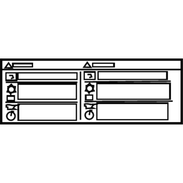 Buick 20988810 A/C Label