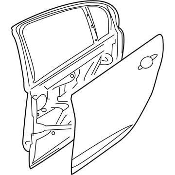 GM 92283180 Door,Rear Side