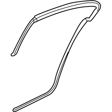 GM 92257475 Weatherstrip, Rear Side Door Upper Auxiliary