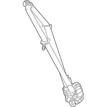 Cadillac 19257434 Seat Belt Assembly