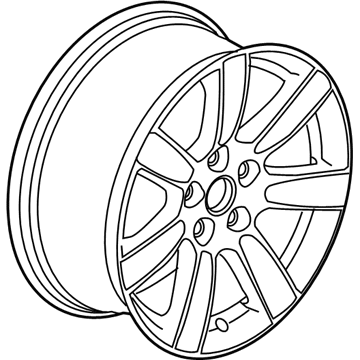 GM 9597390 Wheel Rim, 18X8.0 42Mm Outside 120X5 Bellcrank *Machine Clad