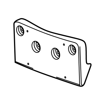 Chevy 23476043 License Bracket