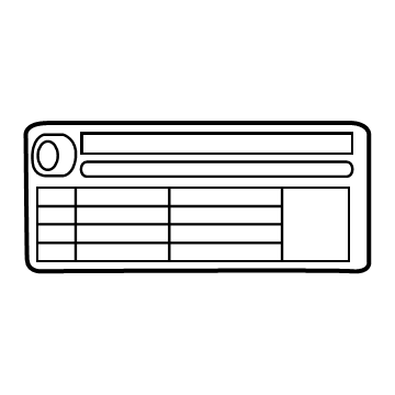 GMC 19206430 Tire Info Label