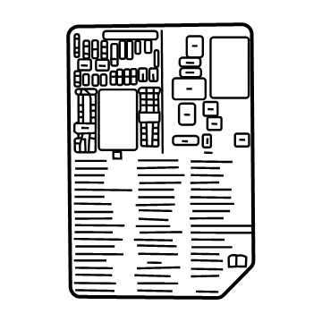 GMC 84929383 Fuse Box Label