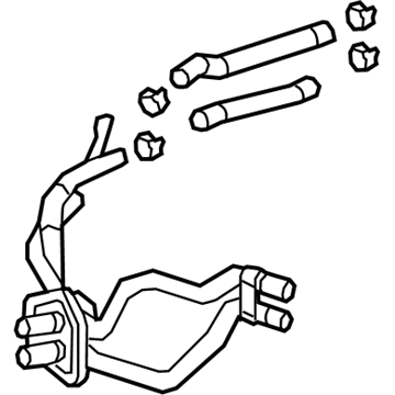 GM 84443582 Pipe Assembly, Htr Inl & Otlt