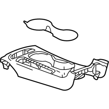 GM 84910643 Plate Assembly, F/Flr Cnsl Tr *Piano Black