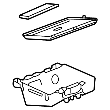 GM 84911689 Compartment Assembly, F/Flr Cnsl Frt *Black